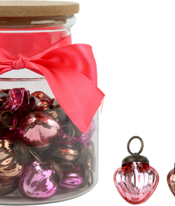 8507 HEART JEWELRY IN GLASS PINK S/46